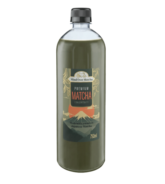 Bottle of Premium Matcha syrup