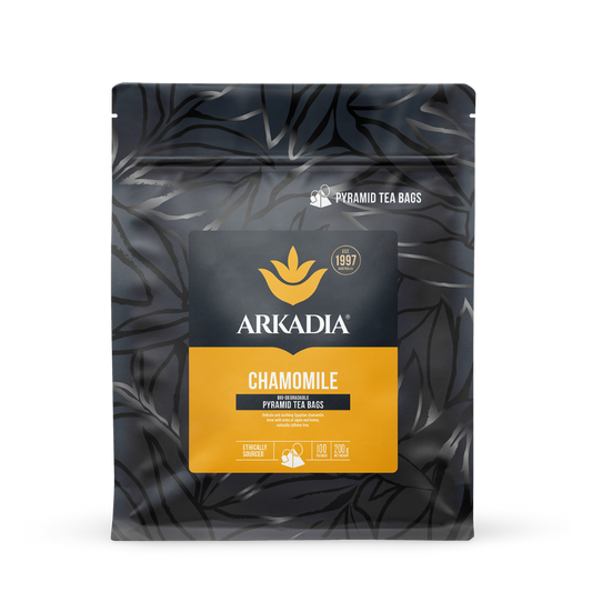 Arkadia chamomile pyramid tea bags 